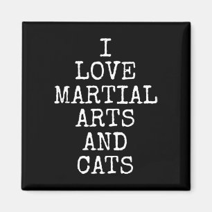 Íman Eu Amo Artes Marciais E Gatos Gatinhos Fofos Felin
