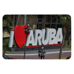 Íman "Eu amo Aruba", fotografia, ímã