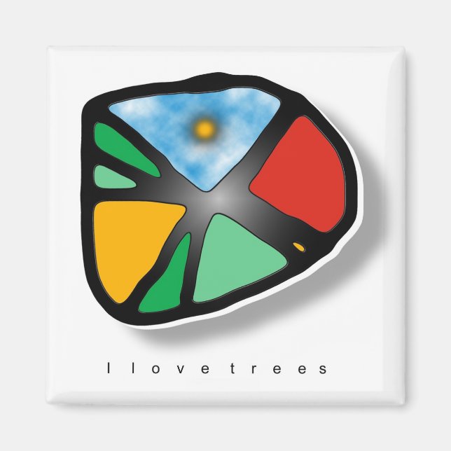 ÍMAN EU AMO ÁRVORES (Frente)