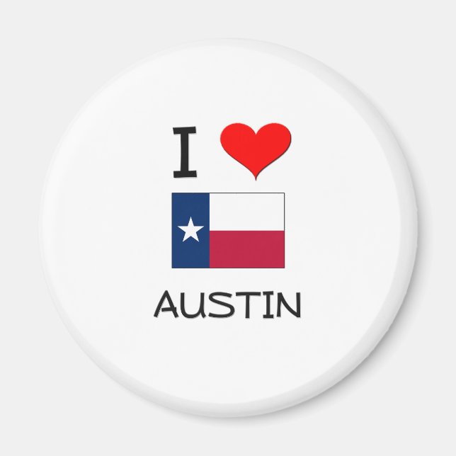 Íman Eu amo Austin Texas (Frente)