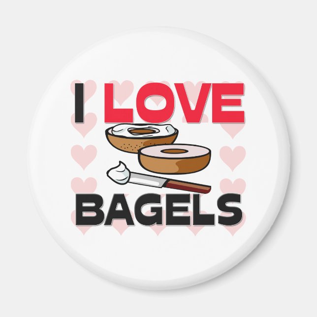 Íman Eu Amo Bagels (Frente)