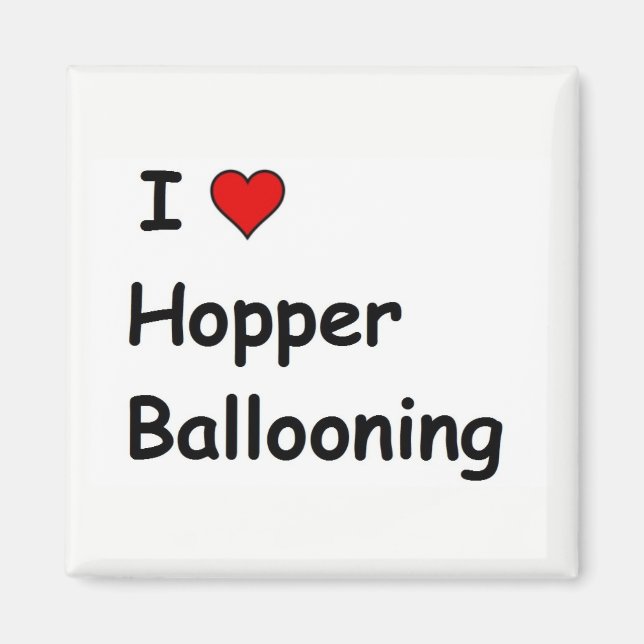Íman Eu Amo Balonismo Hopper (Frente)