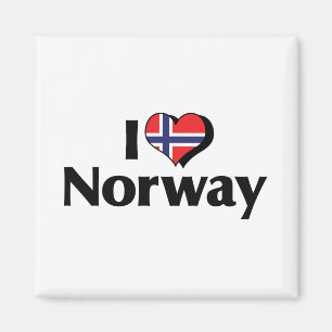 Íman Eu Amo Bandeira da Noruega