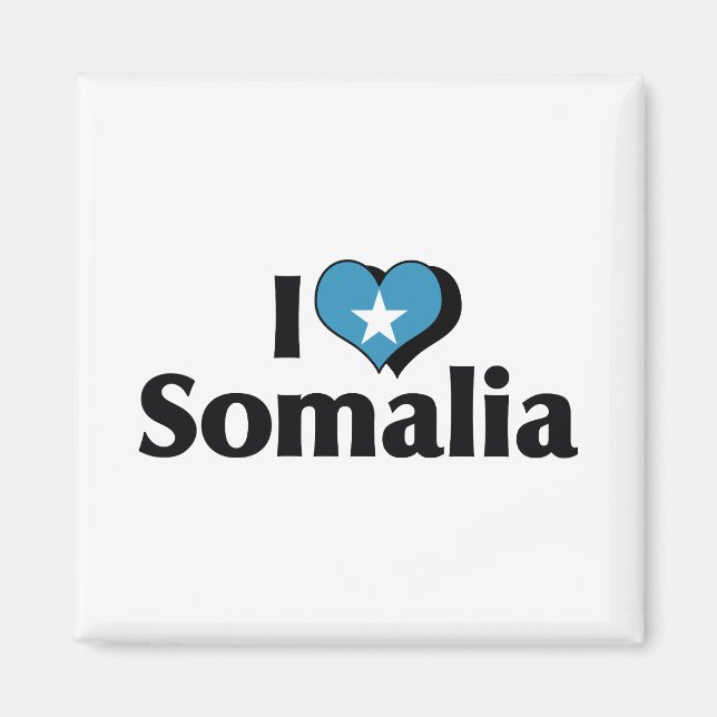 Íman Eu Amo Bandeira da Somália (Frente)