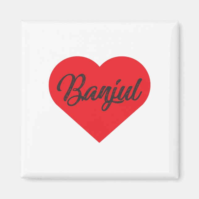 Íman Eu Amo Banjul - A Gâmbia (Frente)