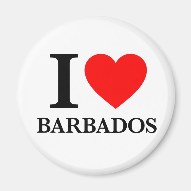 Íman Eu amo Barbados (Frente)