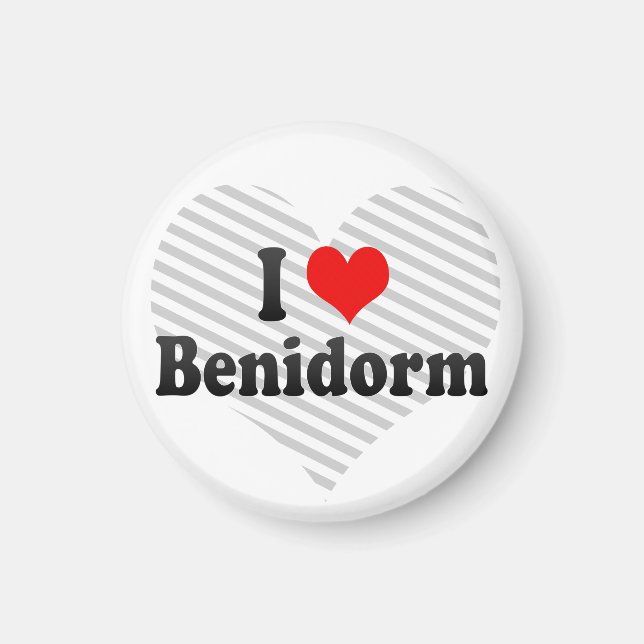 Íman Eu Amo Benidorm, Espanha (Frente)
