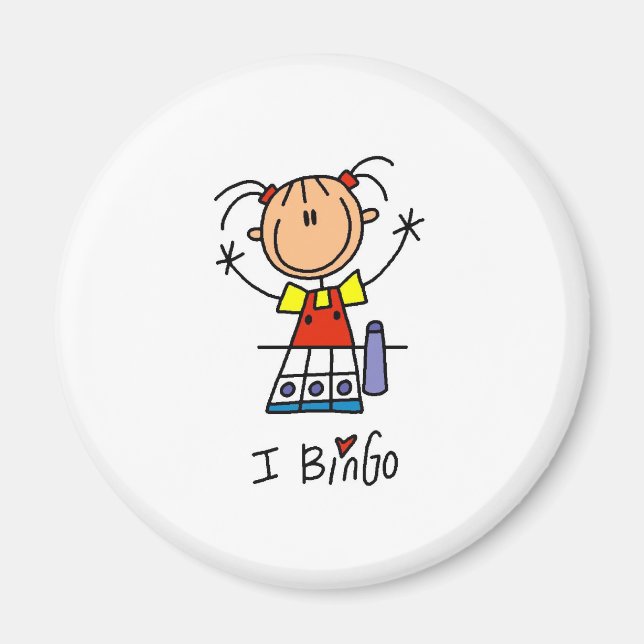 Íman Eu Amo Bingo (Frente)