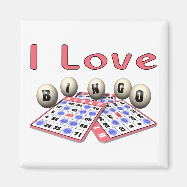Íman Eu Amo Bingo (Frente)