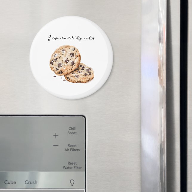 Íman Eu amo biscoitos de chocolate chip   (In Situ (Fridge))