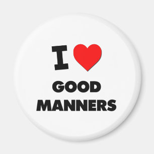 Íman Eu amo boas maneiras
