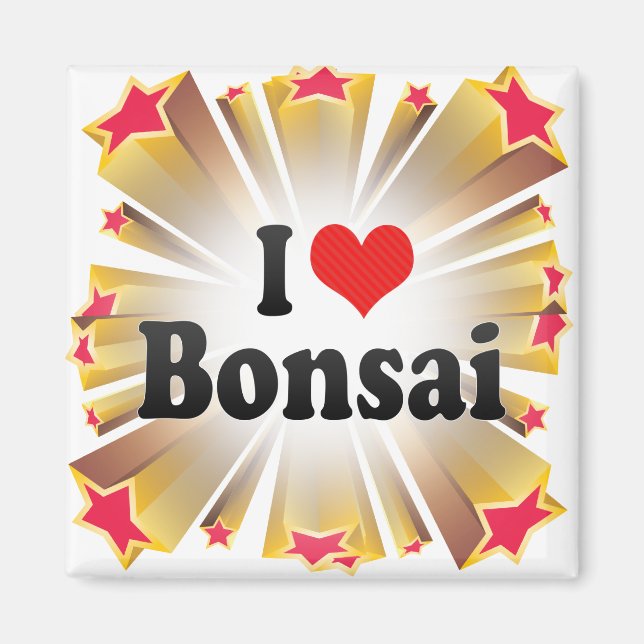 Íman Eu Amo Bonsai (Frente)