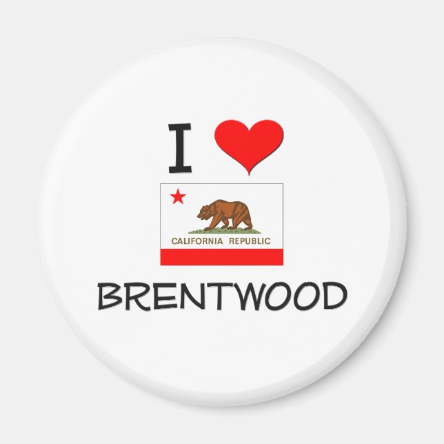 Íman Eu Amo BRENTWOOD California (Frente)