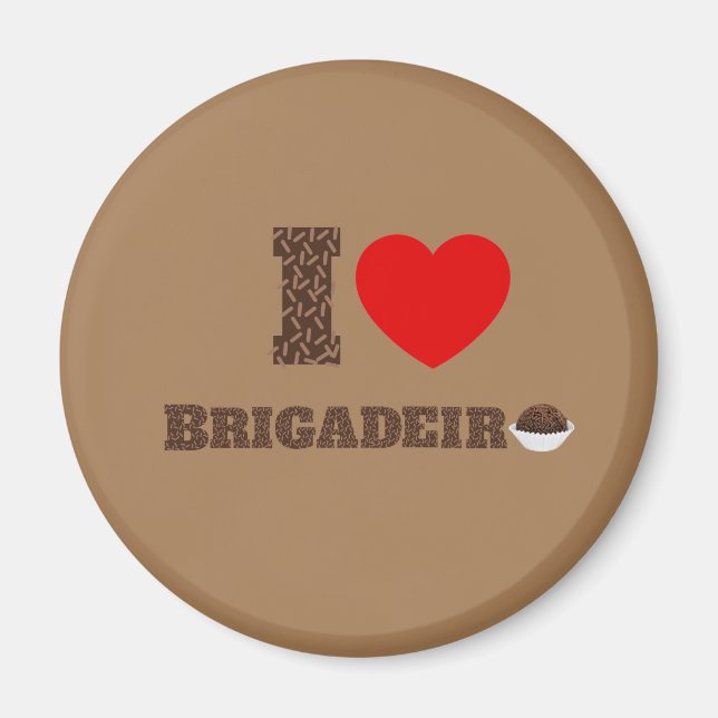 Íman Eu amo Brigadeiro (Frente)