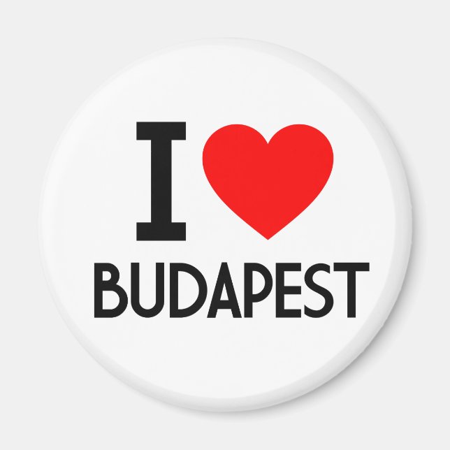Íman Eu amo Budapest (Frente)
