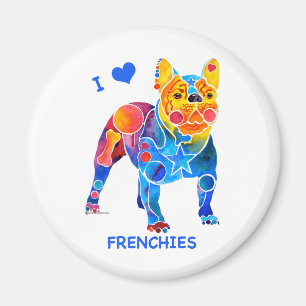 Íman Eu amo buldogues franceses