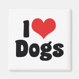 Íman Eu Amo Cães de Coração - Amante Canino