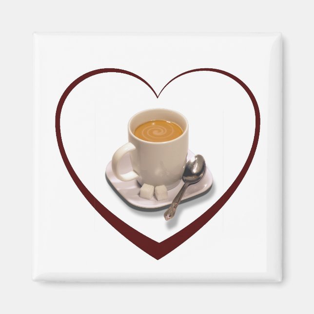Íman Eu Amo Café (Frente)