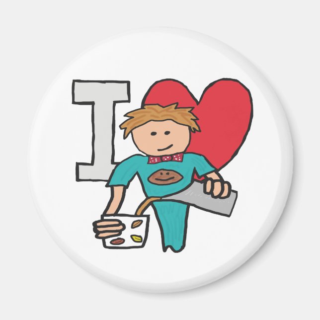 Íman Eu Amo Café (Frente)