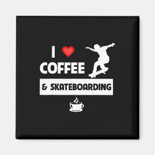 Íman Eu Amo Café E Manobras De Skate