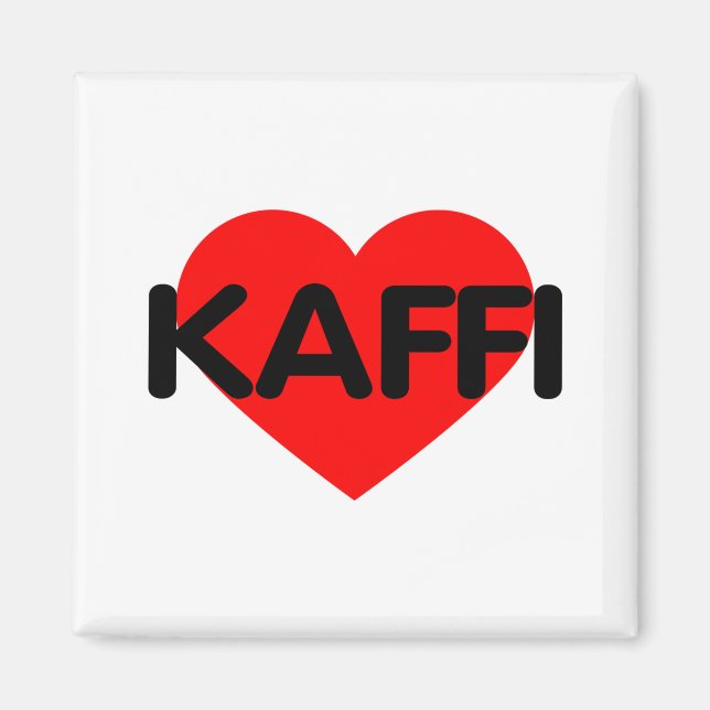Íman Eu Amo Café - Kaffi (Frente)