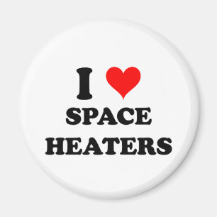 Íman Eu amo calefatores de espaço