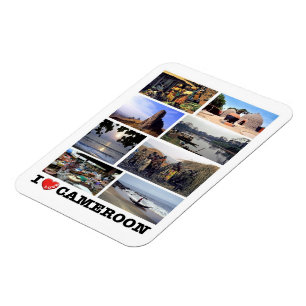 Íman EU AMO Camarões - Magnet