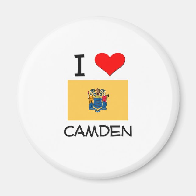 Íman Eu Amo Camden New Jersey (Frente)