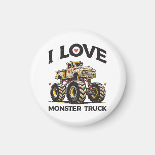 Íman Eu Amo Caminhão Monstro