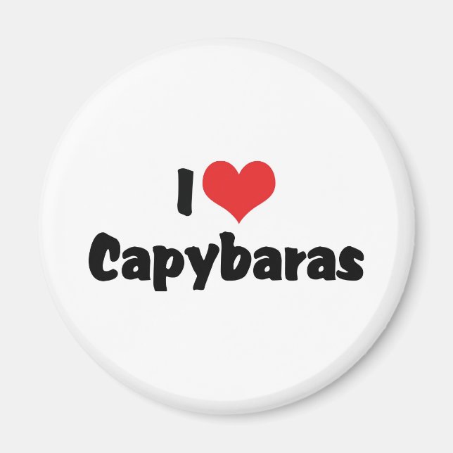 Íman Eu Amo Capivaras do Coração (Frente)