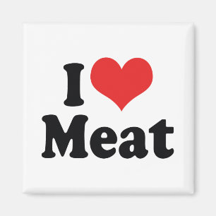 Íman Eu Amo Carne de Coração - Amante de Bife de Carne