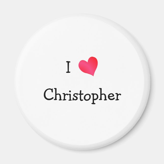 Íman Eu Amo Christopher (Frente)
