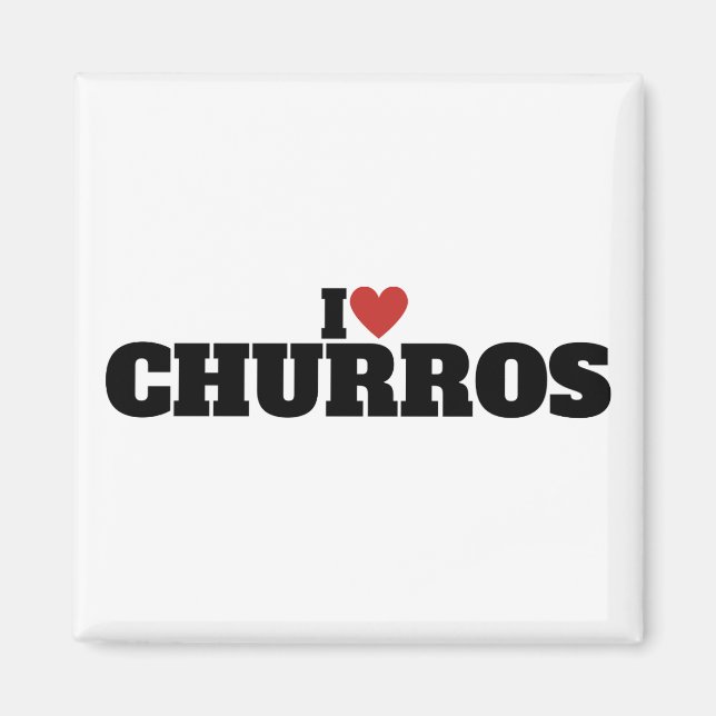 Íman Eu Amo Churros (Frente)