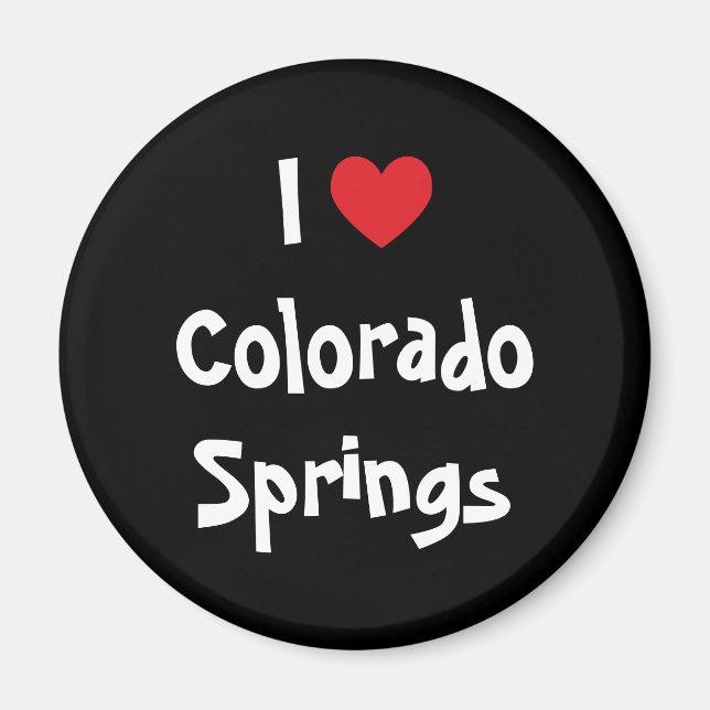 Íman Eu Amo Colorado Springs (Frente)