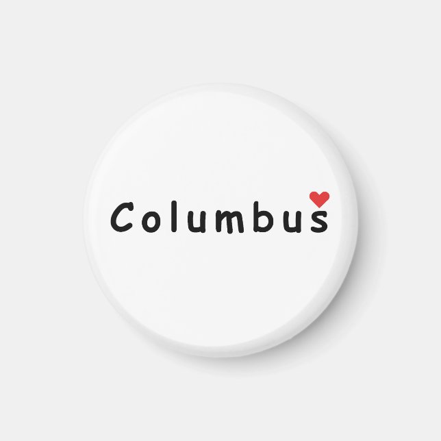 Íman Eu amo Columbus (Frente)