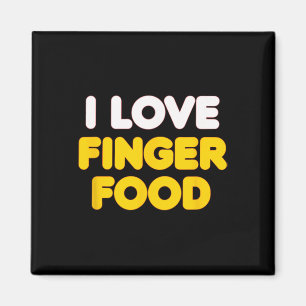 Íman Eu Amo Comida de Dedos Eu Sou Comida, Casal Bonito