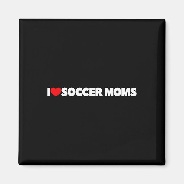 Íman Eu Amo (coração) Mães de Futebol  (Frente)