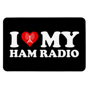 Íman Eu Amo (Coração) Meu Rádio de Ham