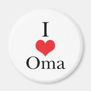 Íman Eu amo (coração) Oma