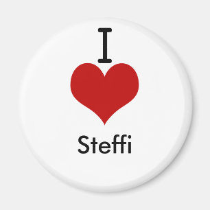 Íman Eu amo (coração) Steffi