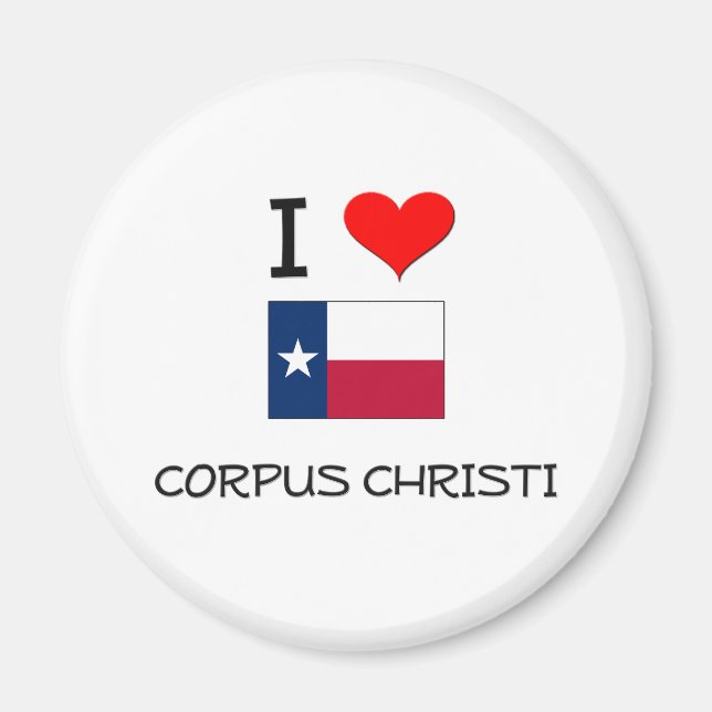 Íman Eu amo Corpus Christi Texas (Frente)