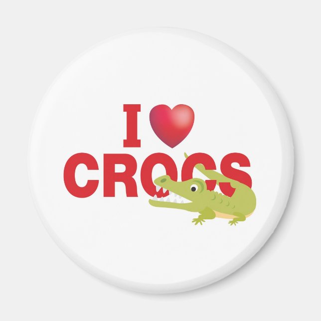 Íman eu amo crocs (Frente)