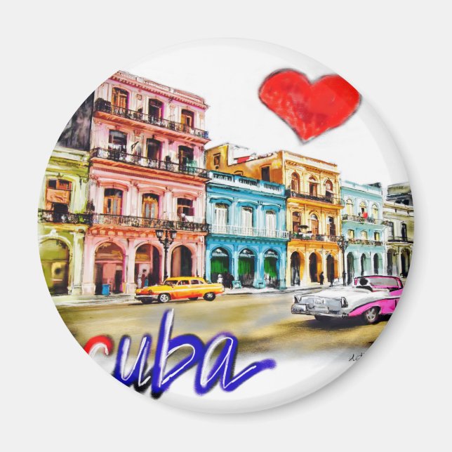 Íman Eu amo Cuba (Frente)