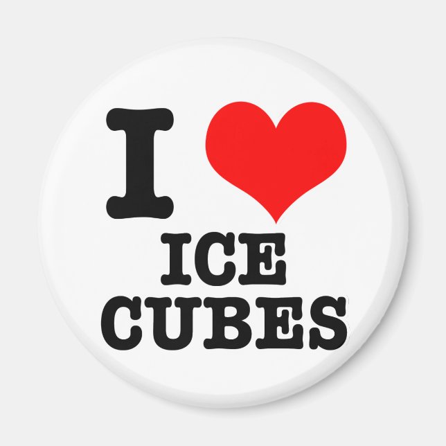 ÍMAN EU AMO CUBOS DE GELO (Frente)