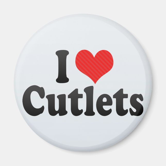 Íman Eu Amo Cutlets (Frente)