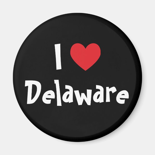 Íman Eu Amo Delaware (Frente)