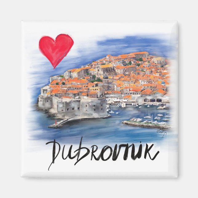 Íman Eu amo Dubrovnik (Frente)