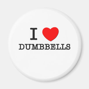 Íman Eu amo Dumbbells