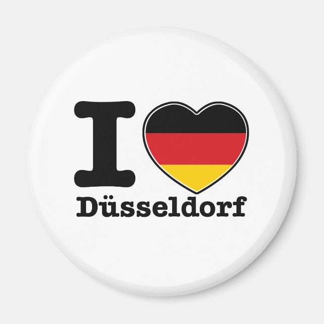 Íman Eu amo Dusseldorf (Frente)