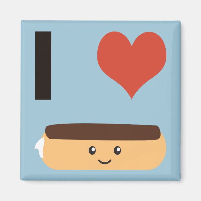 Íman Eu amo Eclairs (Frente)